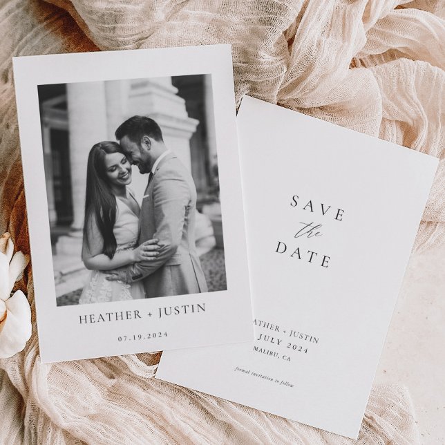 Simple Elegant Photo Wedding Save The Date (Creator Uploaded)