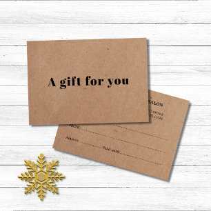 Simple Elegant Printed Kraft Beauty 