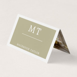 Simple Elegant Professional 3 Photo Business Card