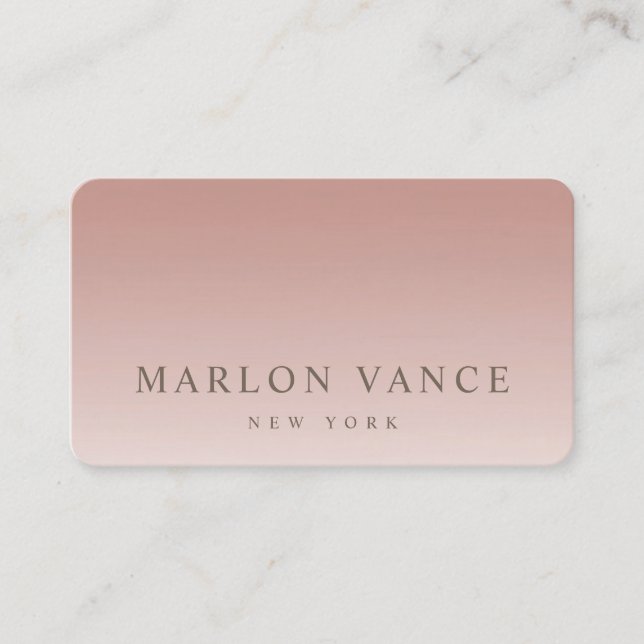 Simple Elegant Professional  Business Card (Front)
