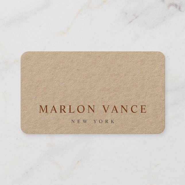 Simple Elegant Professional  Business Card (Front)