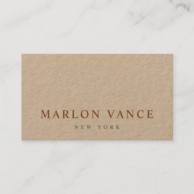 Simple Elegant Professional  Business Card (Front)