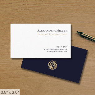 Simple Elegant Professional Finance Business Card
