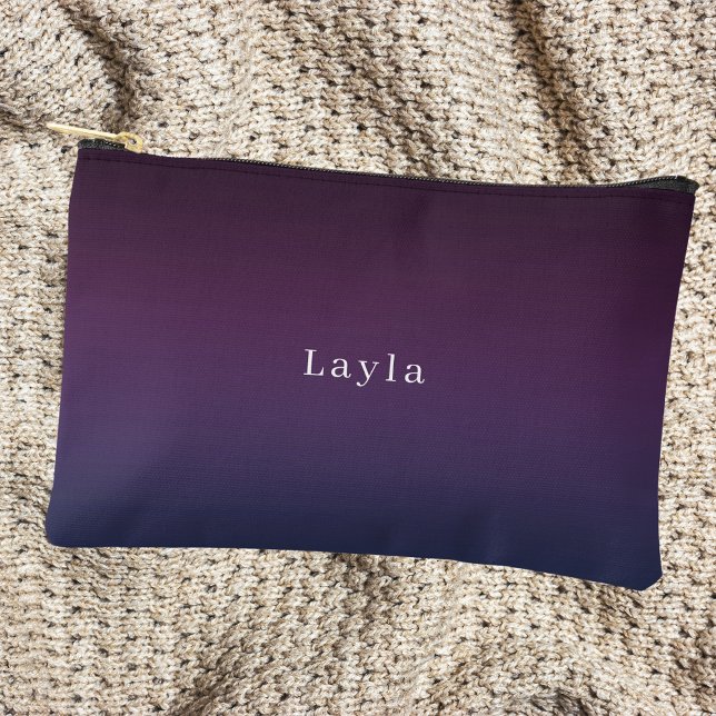 Simple Elegant Purple  Accessory Pouch (Creator Uploaded)