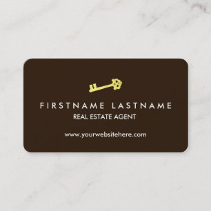 Simple & Elegant Real Estate Agent Business Card