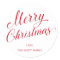 Simple Elegant Red Script Modern Christmas