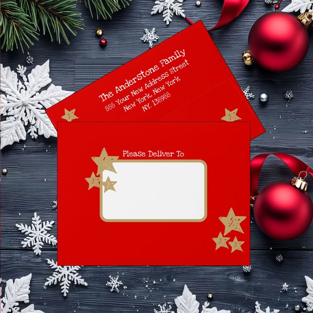  Simple elegant red white Christmas greeting card  Envelope (Who wouldn't love and appreciate a card sent in one of these cheerful Christmas red envelopes.)