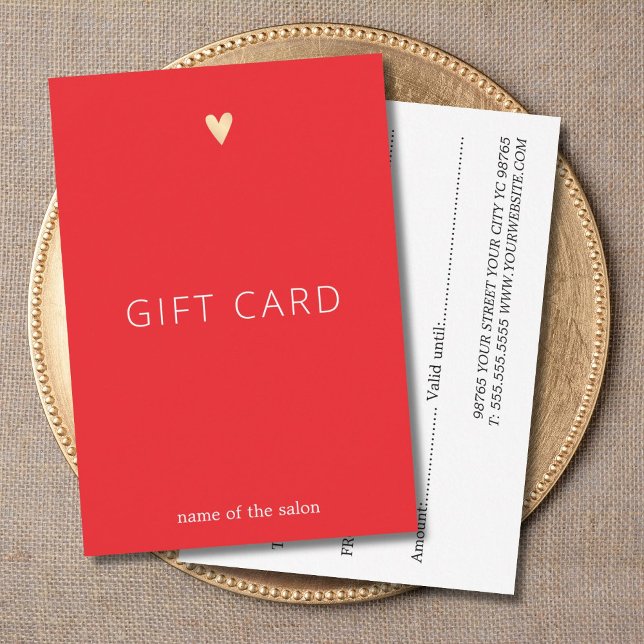 Simple Elegant Red White Gold Heart Beauty (Creator Uploaded)