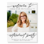 Simple Elegant Retirement Party Photo Welcome