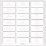 Simple Elegant Rose Gold Guest Address Labels<br><div class="desc">These simple elegant rose gold guest address labels are perfect for your classic modern minimalist rose gold wedding. Design features classic vintage minimal chic contemporary blush gold font and delicate romantic formal calligraphy. It's excellent for spring, summer, fall, or winter luxury weddings. Keep it as is, or choose to personalise...</div>