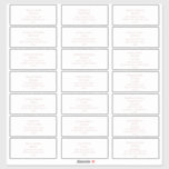 Simple Elegant Rose Gold Guest Address Labels<br><div class="desc">These simple elegant rose gold guest address labels are perfect for your classic modern minimalist rose gold wedding. Design features classic vintage minimal chic contemporary blush gold font and delicate romantic formal calligraphy. It's excellent for spring, summer, fall, or winter luxury weddings. Keep it as is, or choose to personalise...</div>