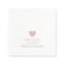 Simple & elegant rose-heart on white wedding party