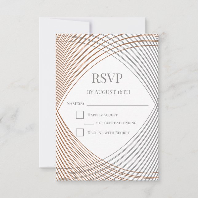 Simple Elegant RSVP Response Card (Front)