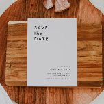 Simple Elegant Save The Date Card<br><div class="desc">This is a modern save the date featuring minimalist layout and unique font. All colours are editable. // For matching designs, search "HARLOW" in the Sincerely By Nicole Zazzle store. * If you like this design but don't see it available for something you are looking for, please reach out to...</div>