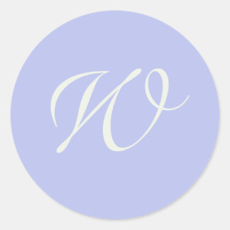 Simple Elegant Script Pastel Initial Envelope Seal