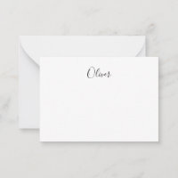 Simple Elegant Single Name Black and White
