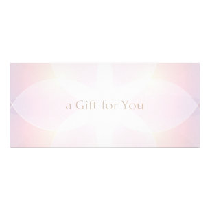 Simple Elegant  Soft Pink Spa Gift Certificate