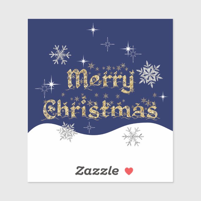 Simple Elegant Sparkling Christmas Glitter Sparkle (Sheet)
