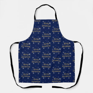 Simple Elegant Sparkling Christmas Glitter Sparkle Apron