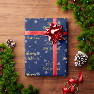Simple Elegant Sparkling Christmas Glitter Sparkle Wrapping Paper
