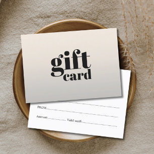 Simple Elegant Stylish Beauty Gift Certificate