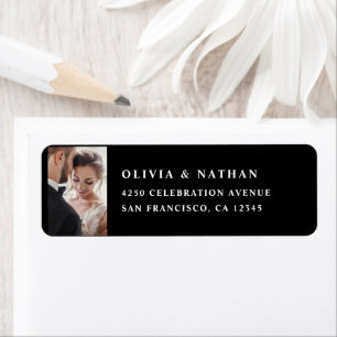 Simple Elegant Text and Photo   Black