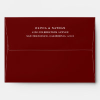 Simple Elegant Text | Dark Red