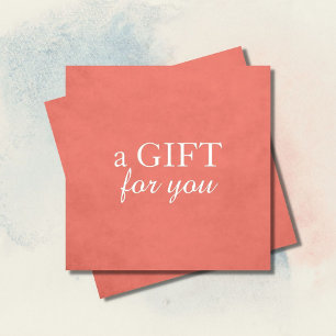 Simple Elegant Texture Rose Beauty GiftCertificate