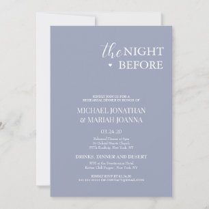 Simple Elegant The Night Before Rehearsal Dinner Invitation