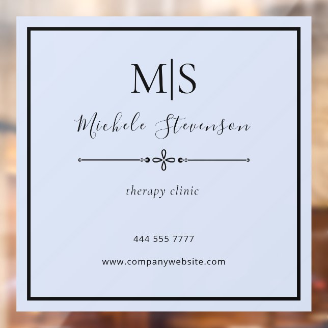 Simple Elegant Therapy Clinic Name Initial Blue (Sheet 2)
