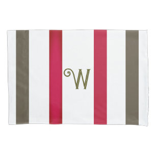 Simple Elegant Two Toned Personalised Initial Pillowcase