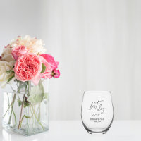 Simple Elegant Typography Best Day Ever Wedding