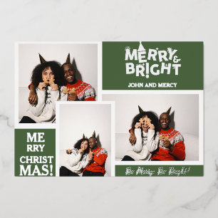 Simple Elegant Typography Christmas Couple 3 Photo