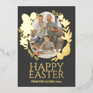 Simple Elegant Typography Easter Family One Photo