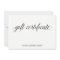 Simple Elegant Typography | Gift Certificate