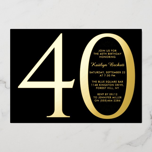 Simple Elegant Typography Milestone Birthday Real (Front)