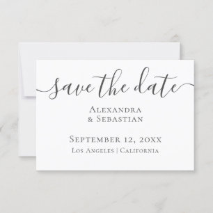 Simple Elegant Typography Wedding Save The Date