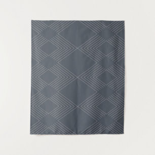 Simple, elegant, urban, chic line graphic pattern tapestry