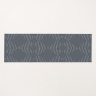 Simple, elegant, urban, chic line graphic pattern yoga mat