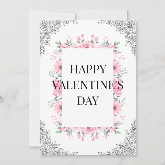 Simple Elegant Valentine’s Day Card | Minimal  (Front)