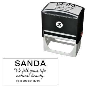 Simple Elegant We fill your life self-inking stamp