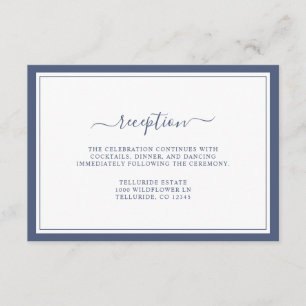 Simple Elegant Wedding Enclosure Card
