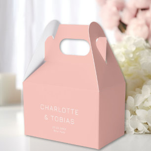 Simple, elegant wedding favour box