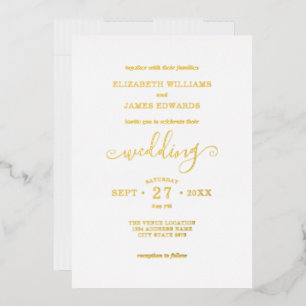Simple Elegant Wedding Gold