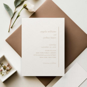 Simple Elegant Wedding Invitation