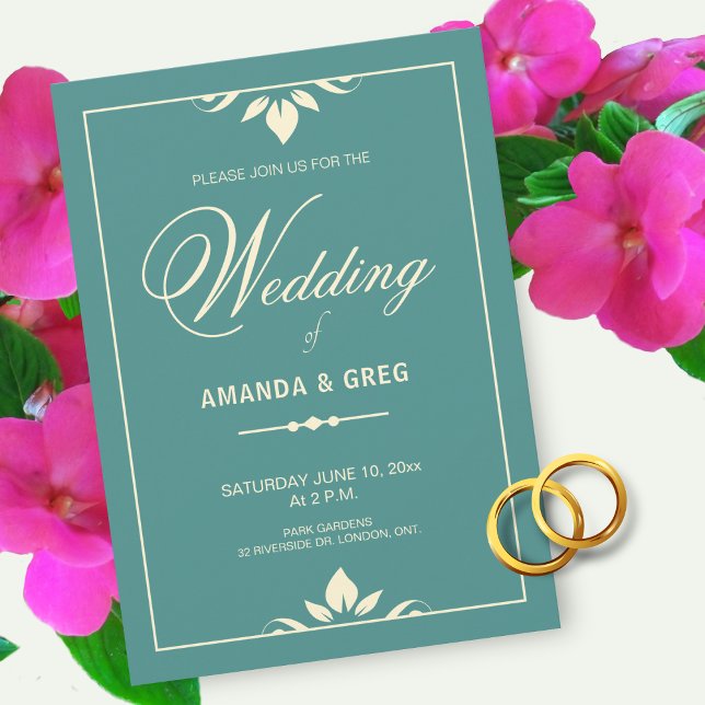 Simple Elegant Wedding Invitations (Creator Uploaded)