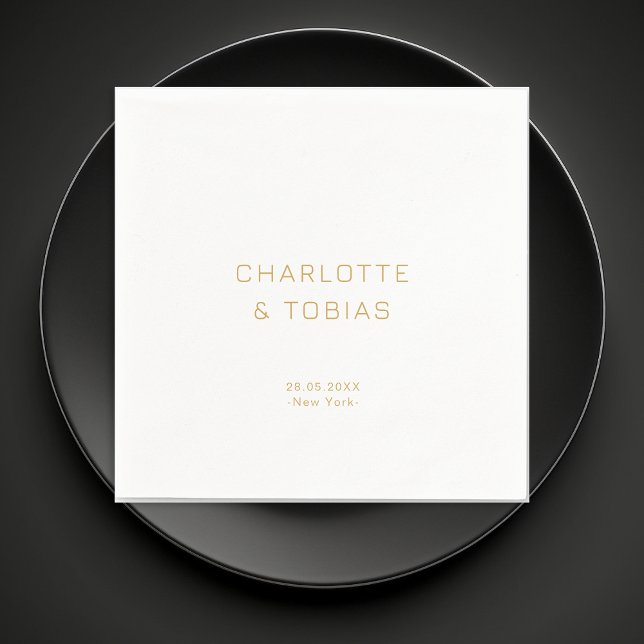 Simple, elegant wedding napkin (Creator Uploaded)