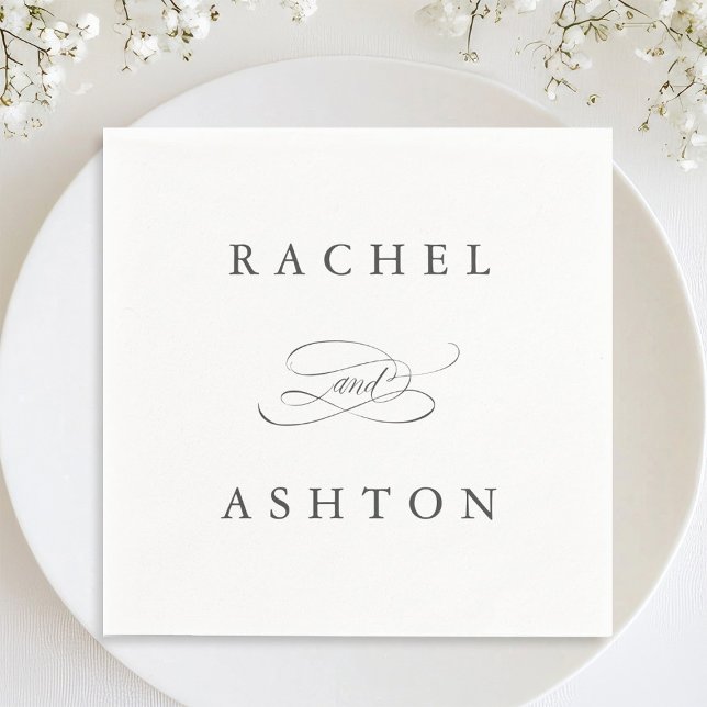 Simple Elegant Wedding Napkins (Creator Uploaded)