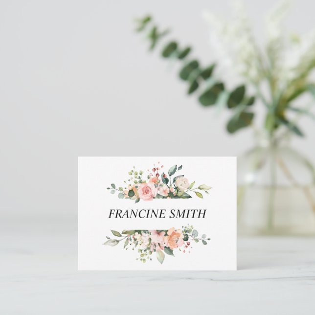 Simple Elegant Wedding Place Cards (Standing Front)