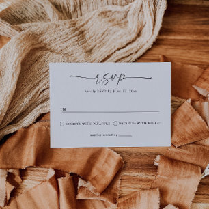 Simple, Elegant Wedding RSVP Card